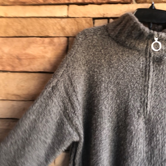 Lucky Brand grey partial zip sweater NWT Large - Picture 3 of 11